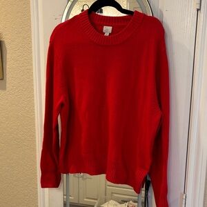 a new day Bold Red Crew Neck Sweater